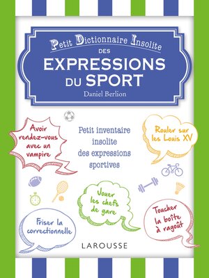cover image of Petit dictionnaire insolite des mots et expressions du sport